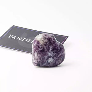 Lepidolite Healing Crystal Heart Stone