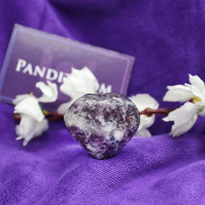 Lepidolite Healing Crystal Heart Stone