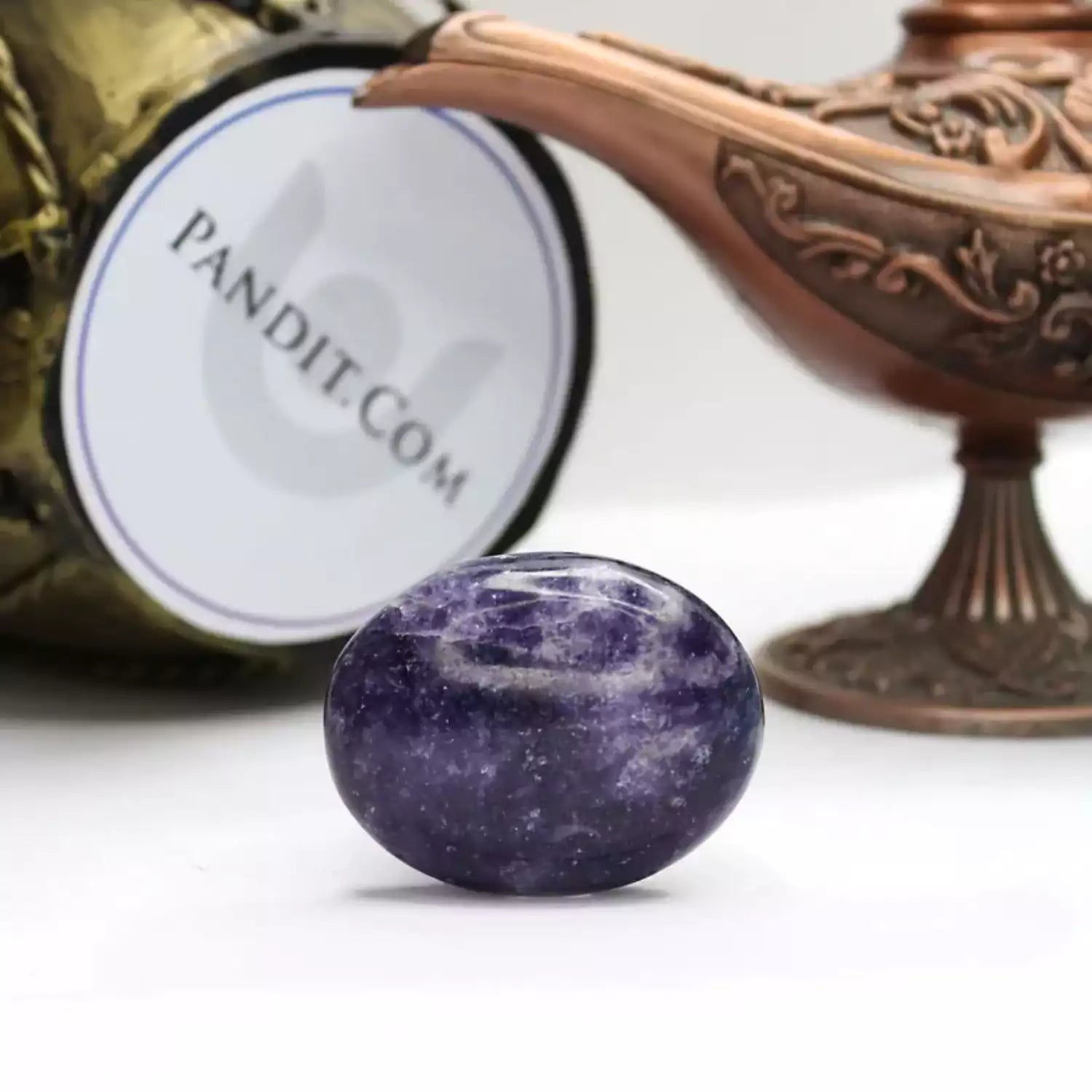 Lepidolite Healing Crystal Palm Stone