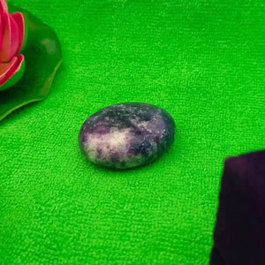 Lepidolite Healing Crystal Palm Stone