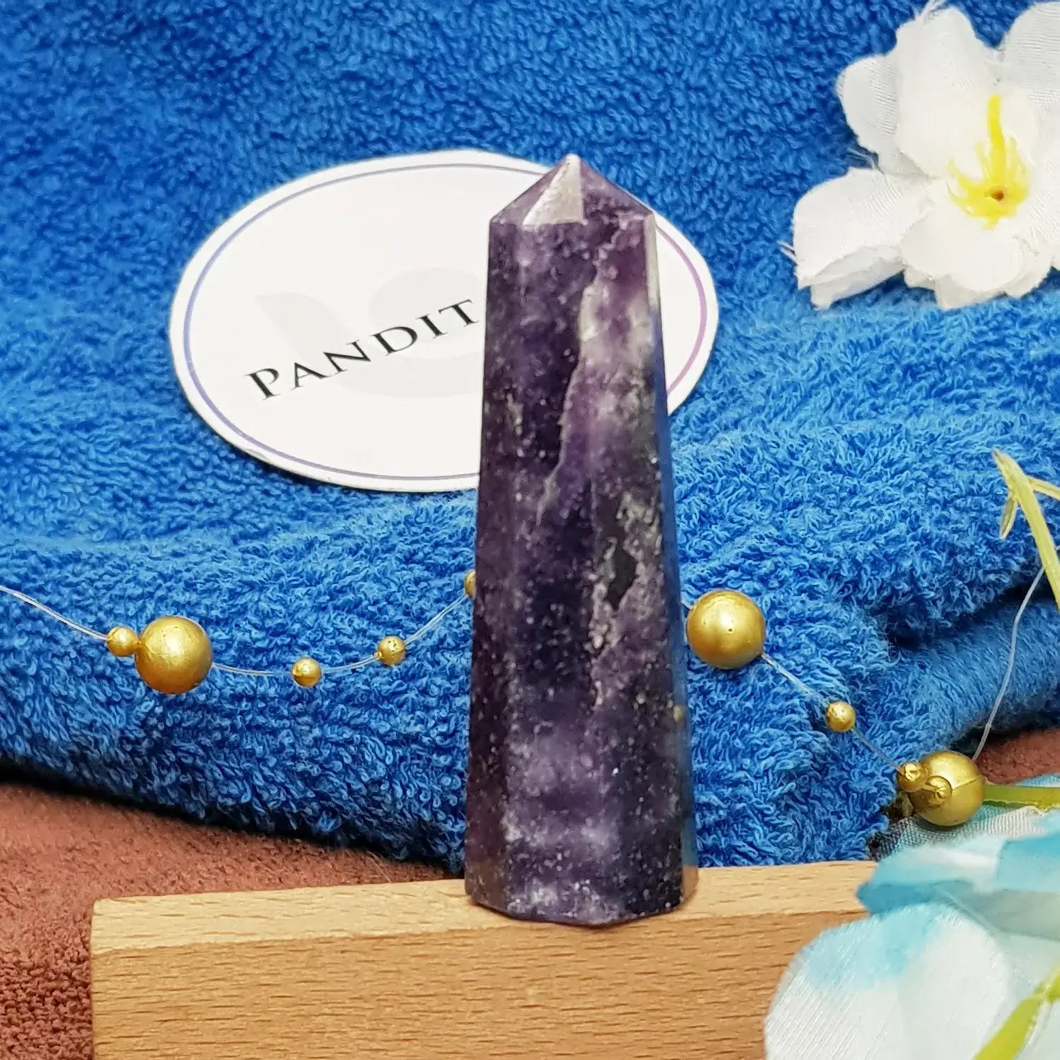 Lepidolite Pencil Tower Point