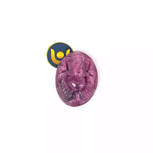Lord Ganesha Ruby Carving