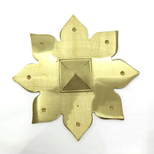 Lotus Flower Plate with Pyramid - Big