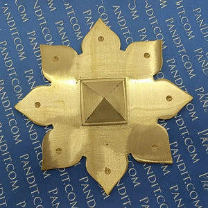 Lotus Flower Plate with Pyramid - Big