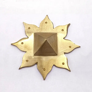 Lotus Flower Plate with Pyramid - Small