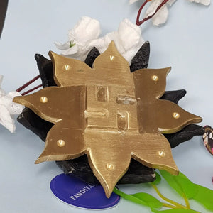 Lotus Flower Plate With Swastika Big