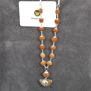 Mahaguru Mala Silver (Indonesia) — full 108-bead mala view