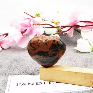 Mahogany Obsidian Healing Crystal Heart Stone