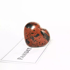Mahogany Obsidian Healing Crystal Heart Stone