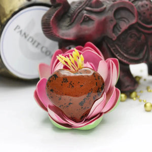 Mahogany Obsidian Healing Crystal Heart Stone