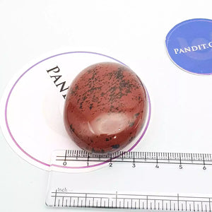 Mahogany Obsidian Healing Crystal Palm Stone