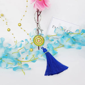 Mandala Dot Art Keychain