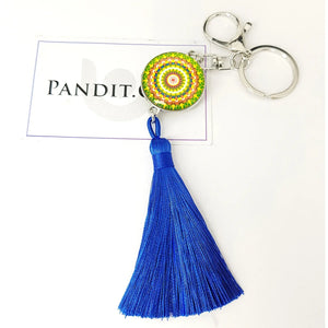 Mandala Dot Art Keychain