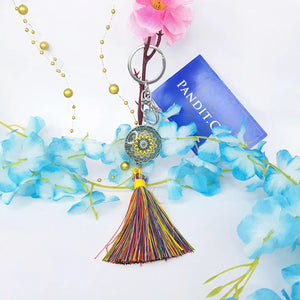 Mandala Dot Art Keychain
