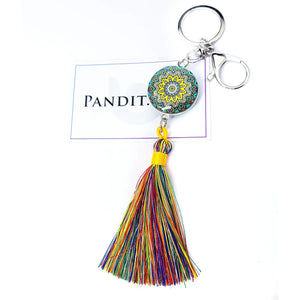 Mandala Dot Art Keychain