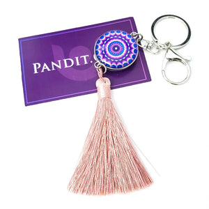 Mandala Dot Art Keychain