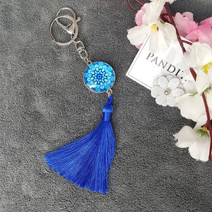 Mandala Dot Art Keychain