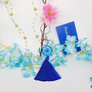 Mandala Dot Art Keychain