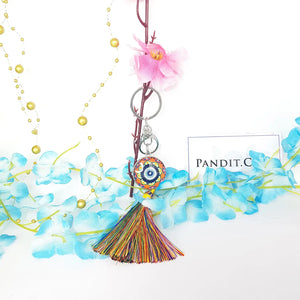 Mandala Dot Art Keychain