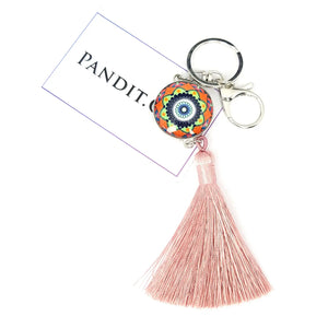Mandala Dot Art Keychain