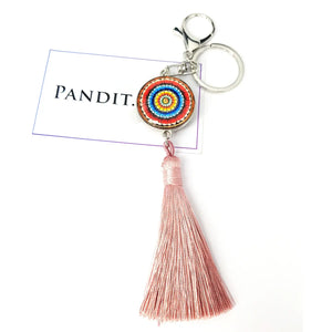 Mandala Dot Art Keychain