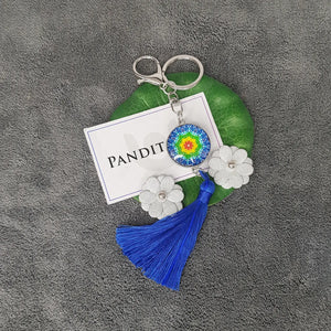 Mandala Dot Art Keychain