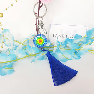 Mandala Dot Art Keychain