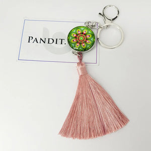 Mandala Dot Art Keychain