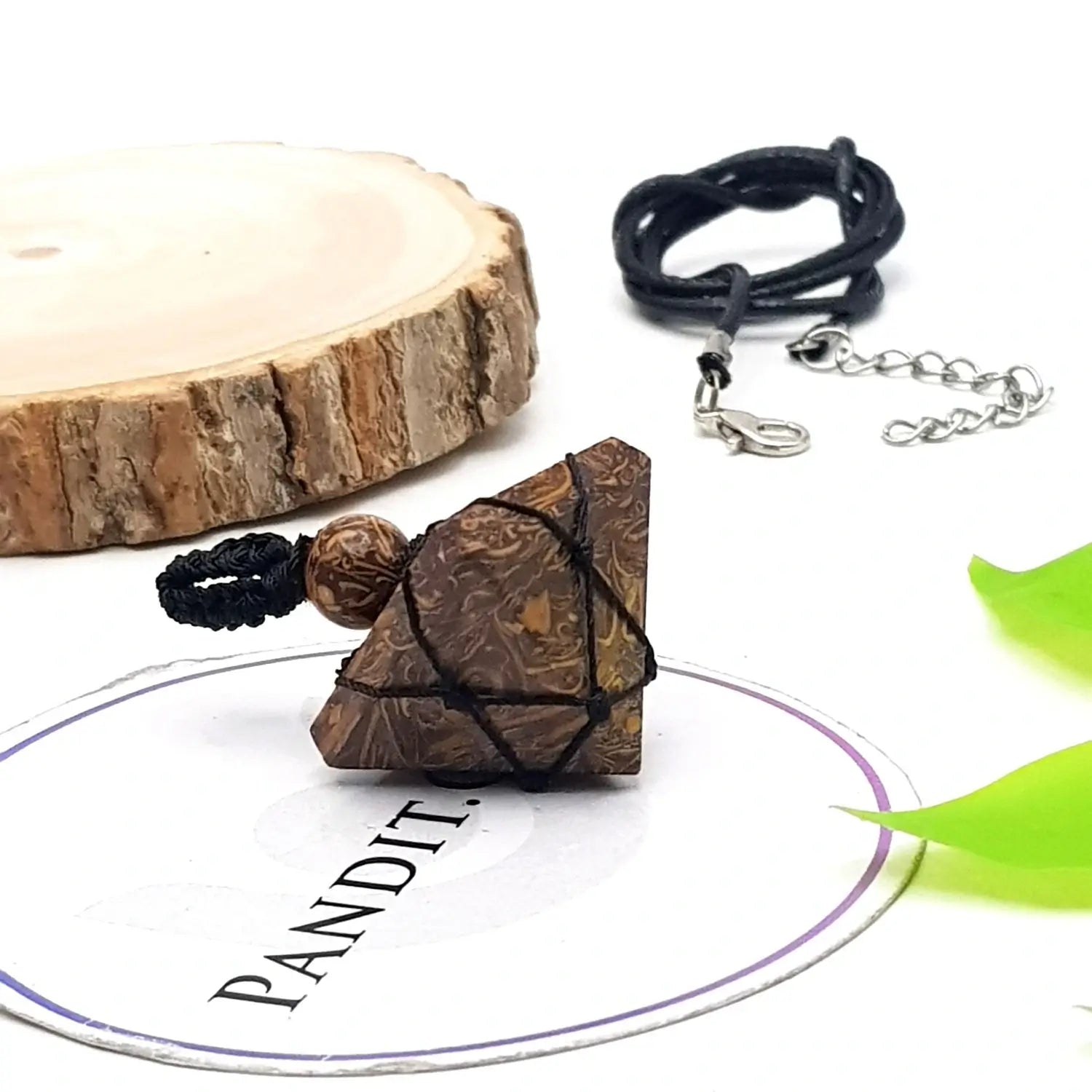 Mariam Jasper Pyramid Pendant