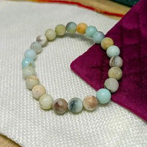 Max Amazonite Diamond Cut Bracelet