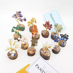 Mini Gemstone Trees Set