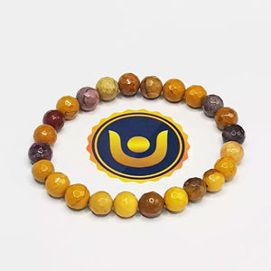 Mookaite Diamond Cut Bracelet