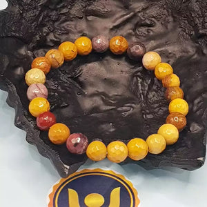Mookaite Diamond Cut Bracelet