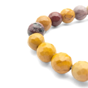 Mookaite Diamond Cut Bracelet