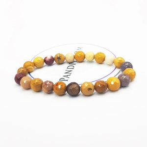 Mookaite Diamond Cut Bracelet