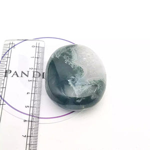 Moss Agate Healing Crystal Palm Stone