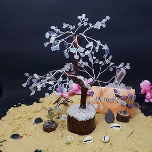 Multi Fluorite Gemstone Tree