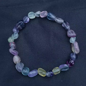 Multi Fluorite Tumble Bracelet