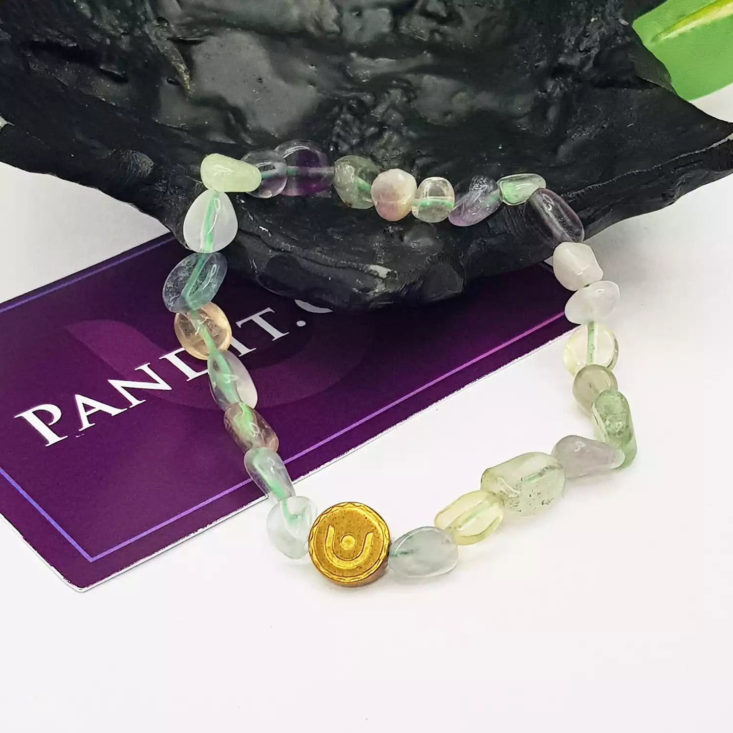 Multi Fluorite Tumble Bracelet