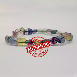 Multi Fluorite Tumble Bracelet