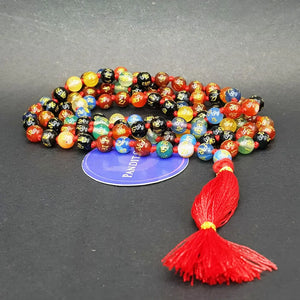 Multi Onyx Om Mani Mala
