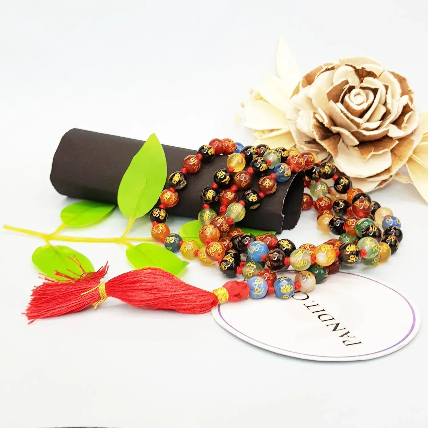 Multi Onyx Om Mani Mala