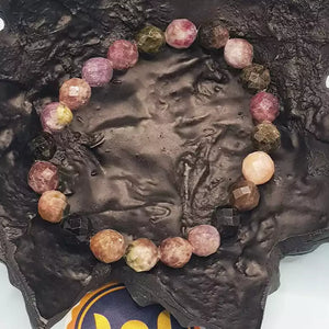 Multi Tourmaline Diamond Cut Bracelet