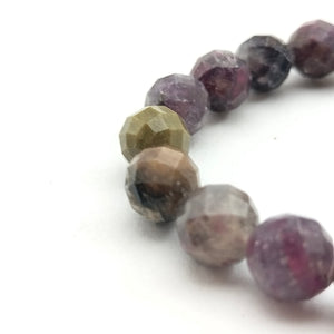 Multi Tourmaline Diamond Cut Bracelet