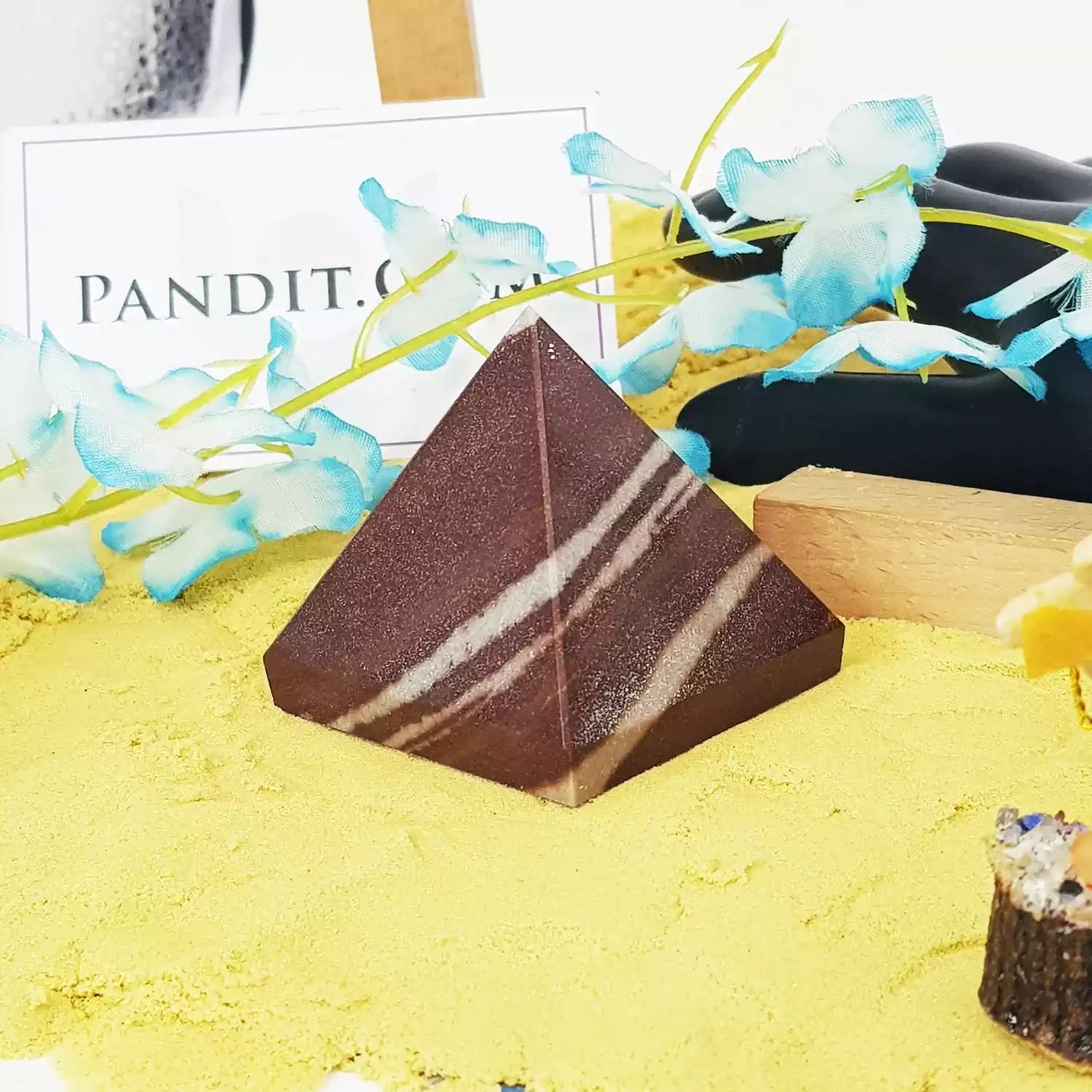 Narmada Shiva Lingam Crystal Pyramid