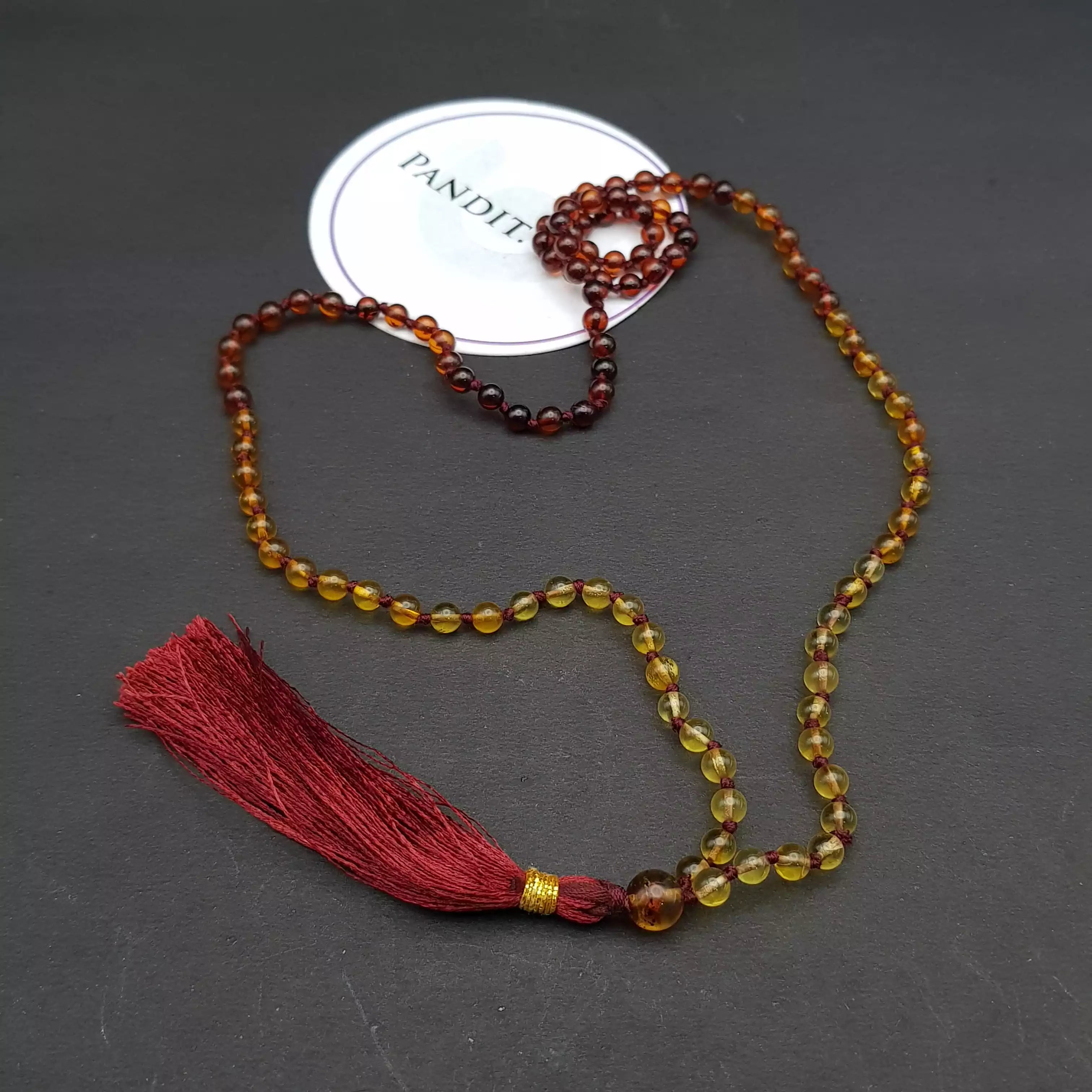 Natural Amber Mala