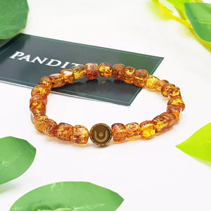 Natural Amber Tumble Bracelet