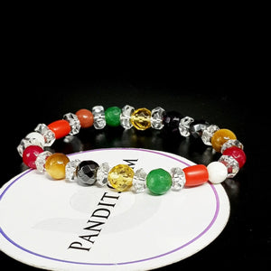 Navgrah Bracelet With White Pearl