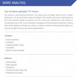 Numerology Report Gold Plan Online Horoscope