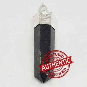 Nuummite Cap Pencil Pendant